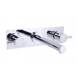 PJK Range 1 /4 Turn Chrome Bath Set With Plate